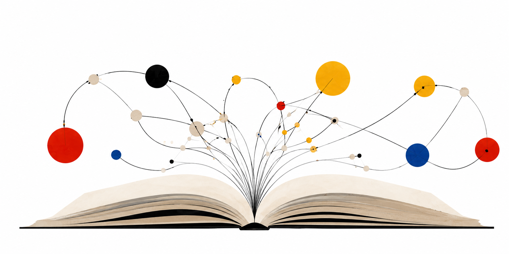 Un libro aperto da cui si diramano percorsi e idee