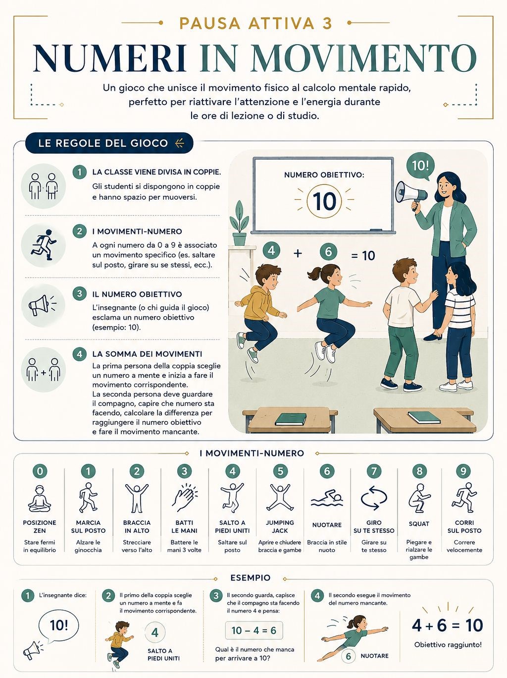 Illustrazione dell'attività Numeri in Movimento